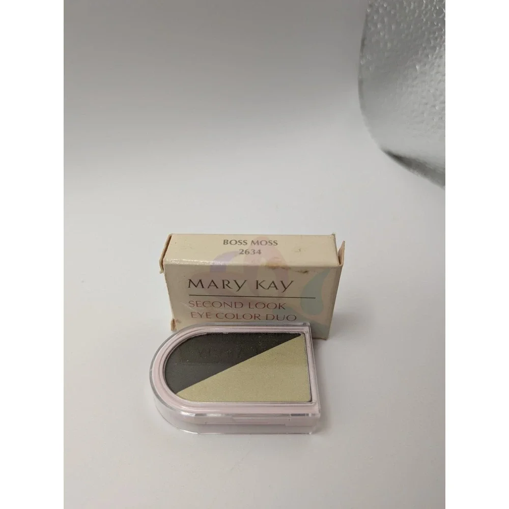 MARY KAY Second Look Eyeshadow Powder BOSS MOSS Duet 2634 0.07 oz In Box Vintage